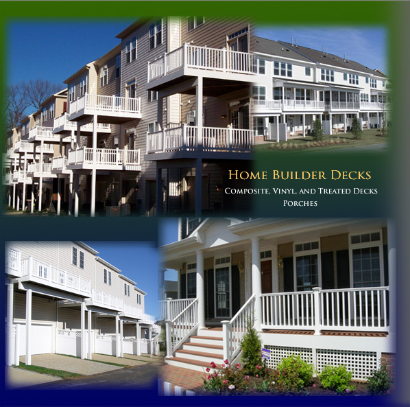 Composite, vinyl and treated decks, vibrance decking for condominiums